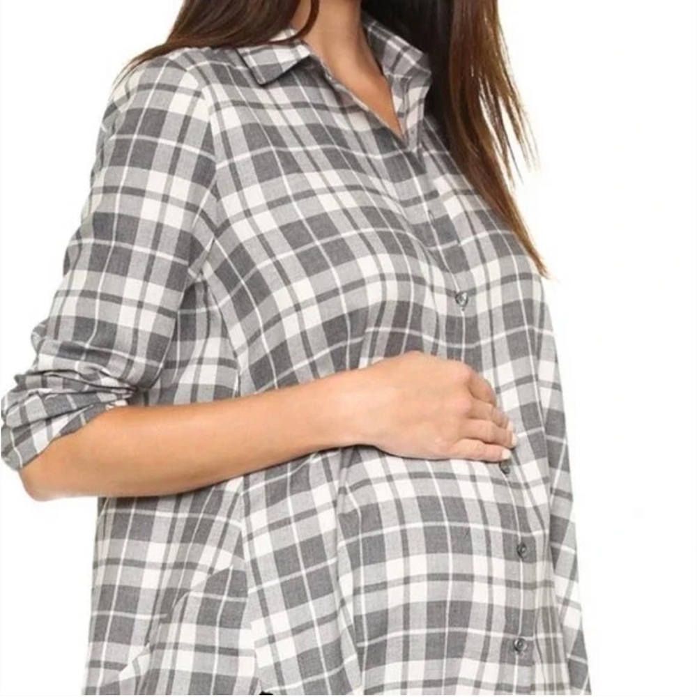 Hatch Maternity plaid dress